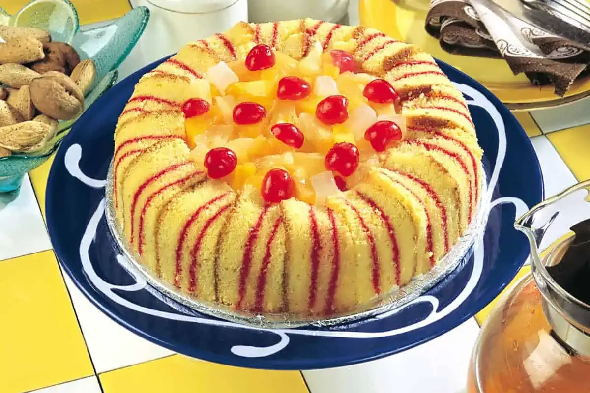 Receta de tarta de cóctel de frutas Del Monte 1 receta de tarta de coctel de frutas del monte